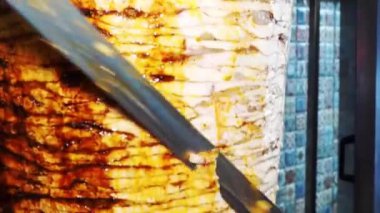 Geleneksel Türk Donör Kebap eti.