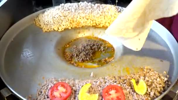 Tantuni Hidangan Daging Salah Satu Hidangan Turki — Stok Video