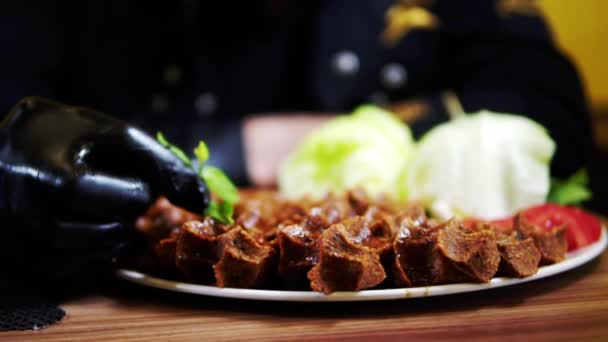Anadolu Yapılan Geleneksel Bir Yemek — Stok video