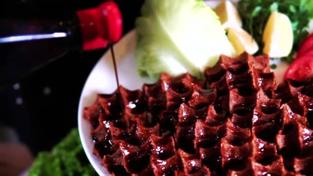 Traditional Dish Made Anatolia — Stock Video