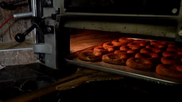 Rosquillas Pasteles Recién Hechos — Vídeo de stock