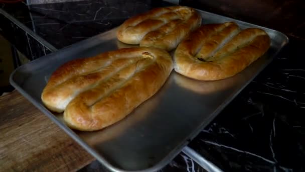 Rosquillas Pasteles Recién Hechos — Vídeo de stock