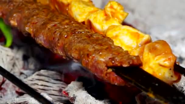 金谷市の伝統食とデザート — ストック動画