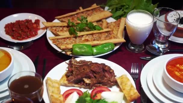 Konya市的传统食品和甜点 — 图库视频影像