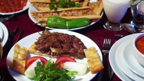 Comida Tradicional Postres Ciudad Konya — Vídeo de stock