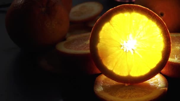 Vamos Consumir Zumos Frutas Orgánicas Frescas Para Una Vida Saludable — Vídeos de Stock