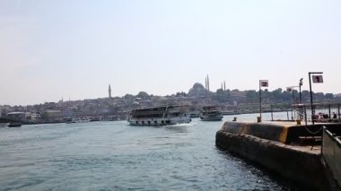 23 Mayıs 2016, Türkiye. Galata Köprüsü 'nden İstanbul' un gün batımı manzarası.
