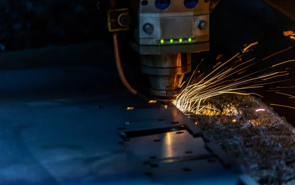 Laser Metall Cut Cnc Machine — Stock Photo, Image