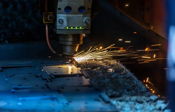 Laser Metall Cut Cnc Machine — ストック写真