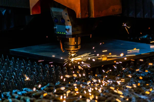 Laser Metall Cut Cnc Machine — Stock Photo, Image