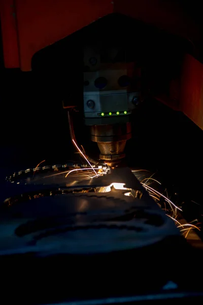 Laser Metall Cut Cnc Machine — Stock Photo, Image