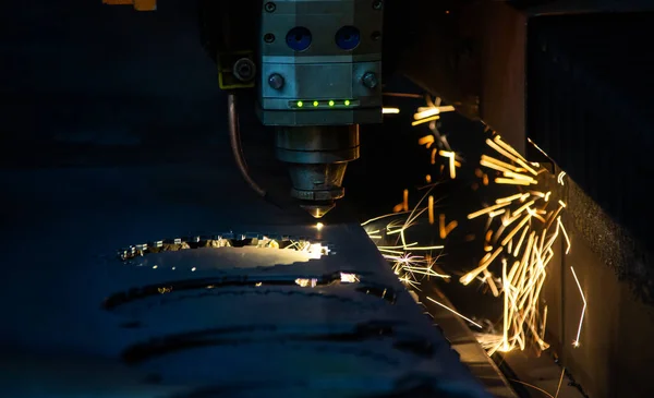 Laser Metall Cut Cnc Machine — Stock Photo, Image