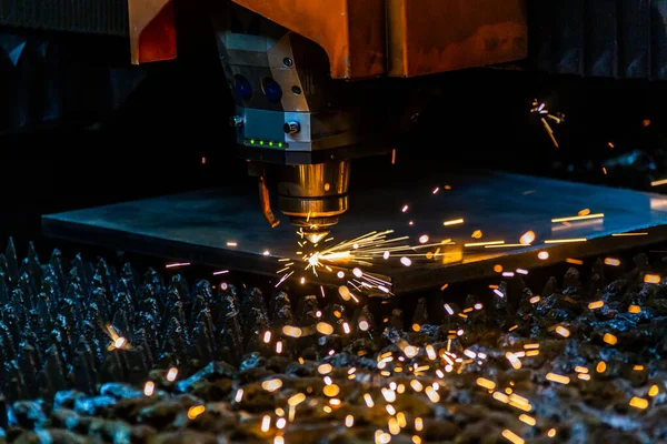 Laser Metall Cut Cnc Machine Stockbild