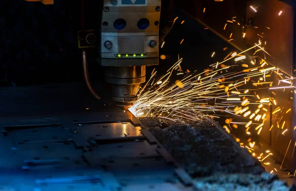 Laser Metall Cut Cnc Machine — Stock Photo, Image