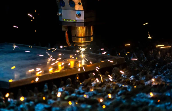 Laser Metall Cut Cnc Machine — Stock Photo, Image