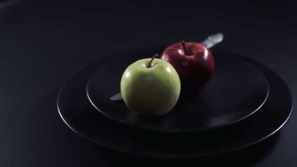 Organik Elmaların Sade Görünümü — Stok video