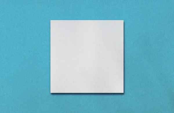 Blank White Square Frame Your Content Turquoise Paper Texture Vivid — Zdjęcie stockowe