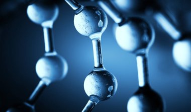 Moleküler yapısı arka plan. Arka plan molekülün Dna ile. Tıp, bilim ve teknoloji kavramları, vektör çizim