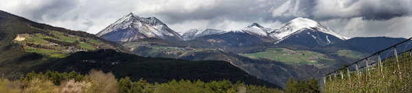 Dolomite Alpleri Nin Ulusal Parkının Panoraması Alpler Güzel Manzarası Stok Fotoğraf