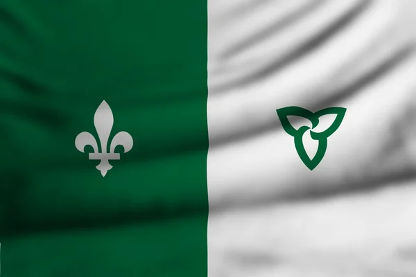 Franco ontarian bayrağı — Stok fotoğraf