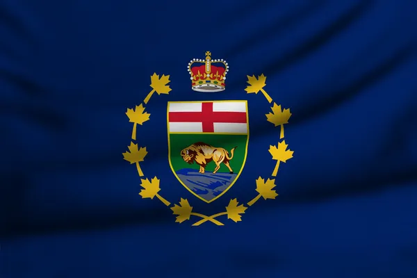 Flag of Lieutenant-Governor of Manitoba — Stock Photo, Image