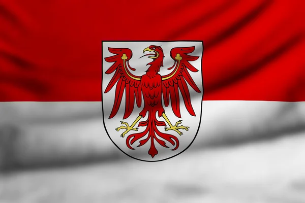 Flagge von Brandenburg — Stockfoto