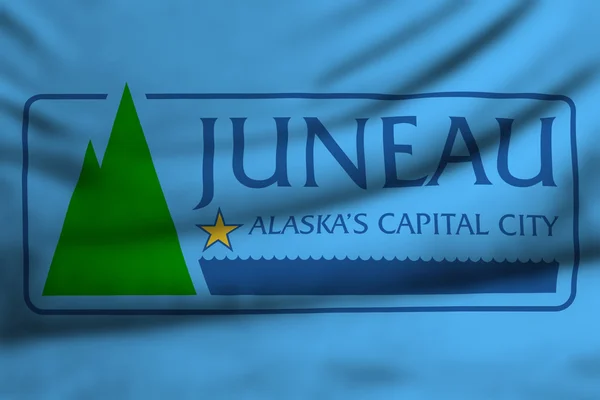 Flagge von Juneau — Stockfoto