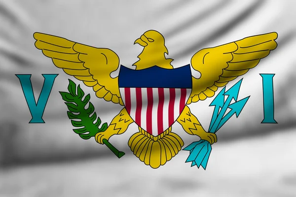 Flaga Wysp Dziewiczych Stanów Zjednoczonych — Zdjęcie stockowe