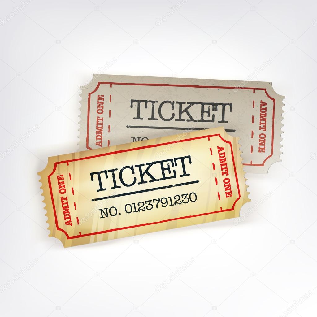 Two tickets. Vector illustration, EPS10