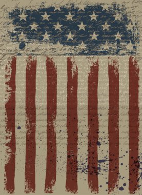 Yaşlı Amerikan vatansever arka plan. vektör çizimi, eps10.