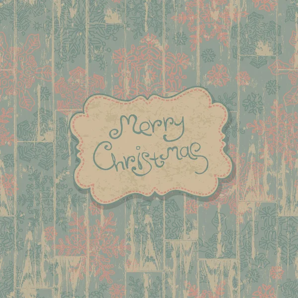 Merry christmas retro kartı. vektör, eps10 — Stok Vektör