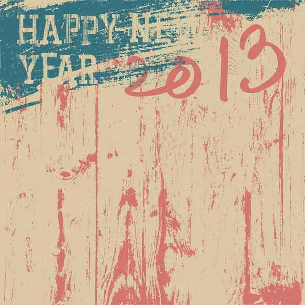 2013 Año Nuevo fondo estilo retro. Vector, EPS8 . — Vector de stock