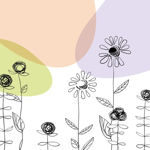 Fondo floral. Vector, EPS10 — Archivo Imágenes Vectoriales