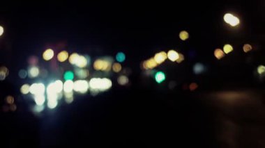 gece trafik ışıkları. renk arka plan, timelapse, döngü, hd