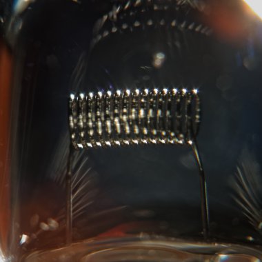 ampul filaman. super makro çekim, yüksek ISO