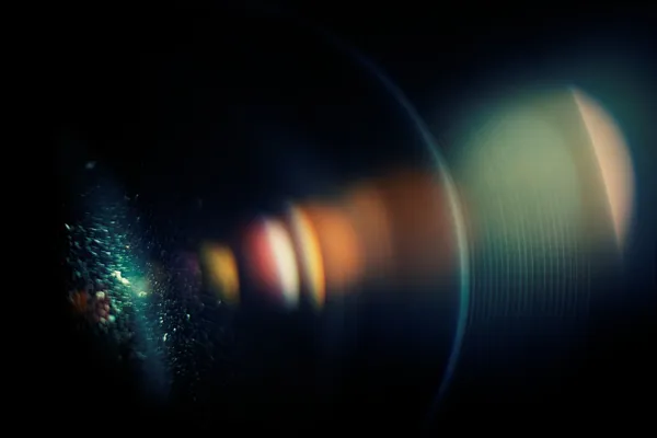 Chromatic aberration in the lens. Macro, high ISO — Stock Photo, Image