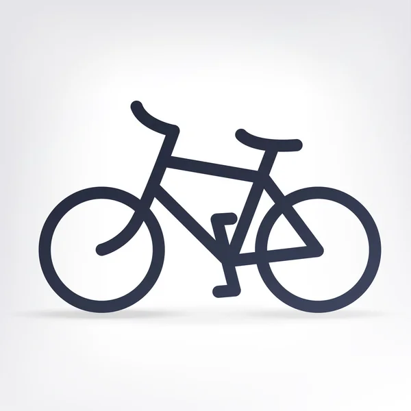 Минималистическая икона велосипеда. "Вектор", S10 — стоковый вектор
