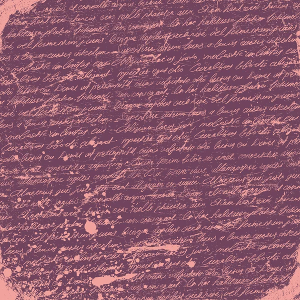 Romantische grunge handschrift achtergrond. Vector — Stockvector