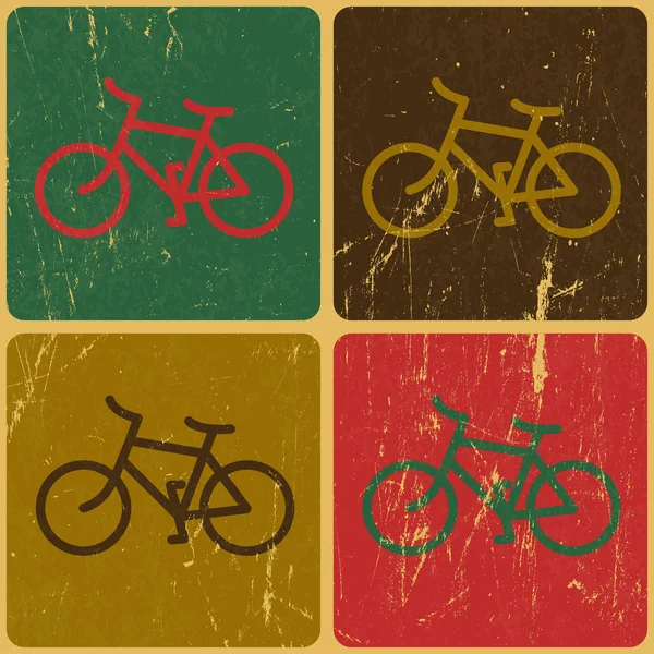 Fondo de bicicleta retro, vector — Archivo Imágenes Vectoriales