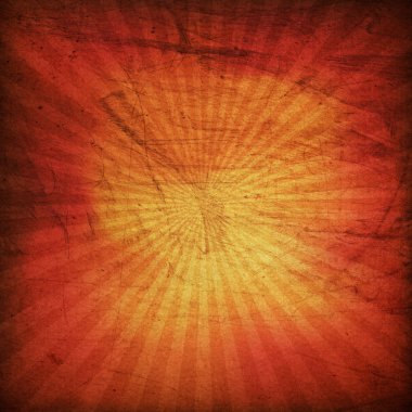 Grunge kırmızı sunburst arka plan.