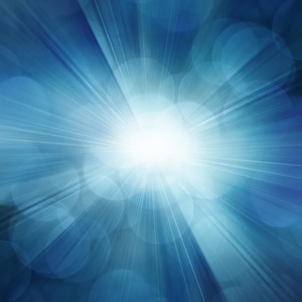 Niebieski promienie abstrakcyjne tło — Zdjęcie stockowe