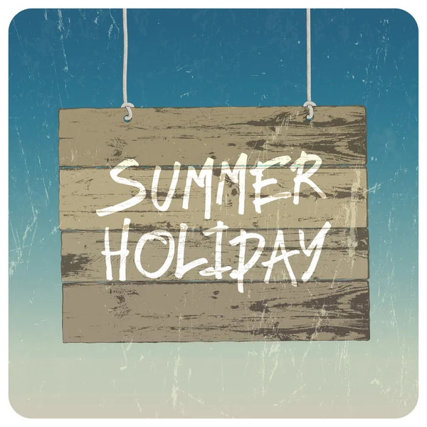 夏の休日のポスター。ベクトル — ストックベクタ