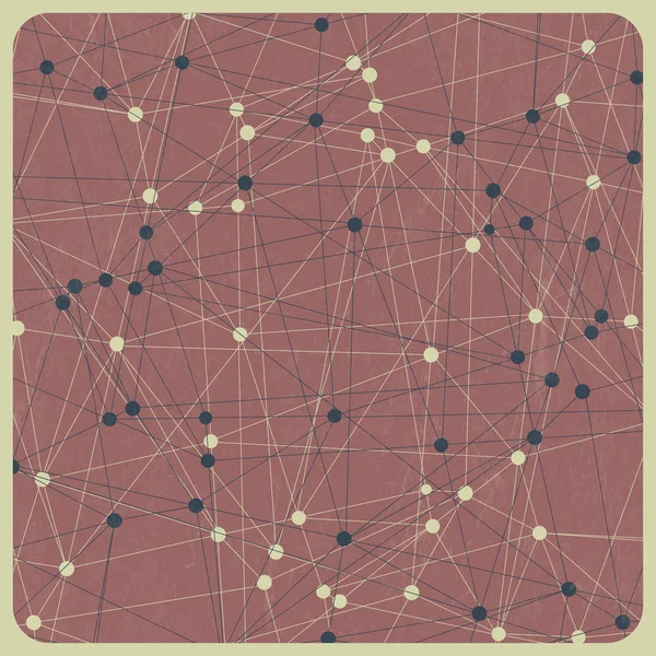 Modèle de connexions rétro — Image vectorielle