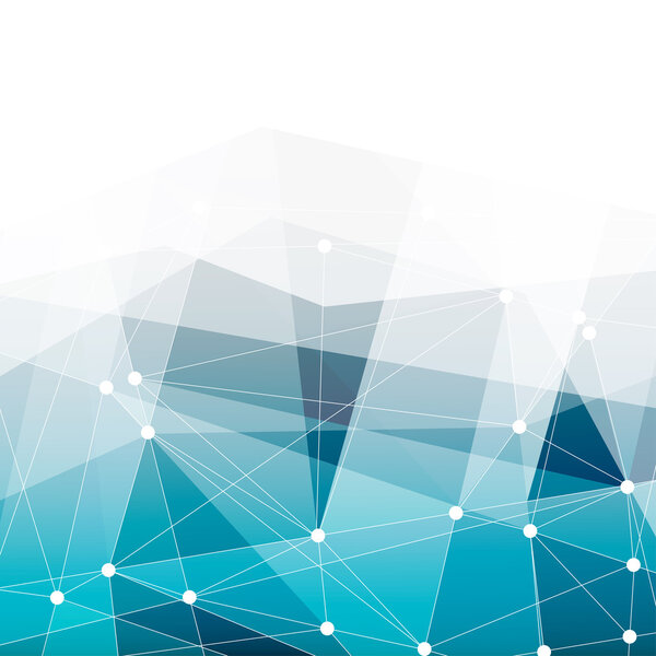 Abstract blue background with space for text. Vector.