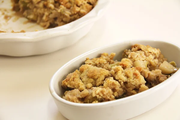 Apple Cobbler Crisp Dish — Stock Photo, Image