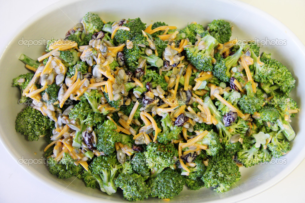 broccoli salad finished