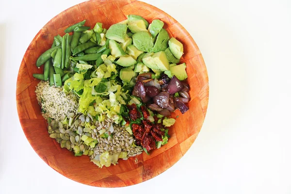 Salad bowl unmixed — Stock Fotó