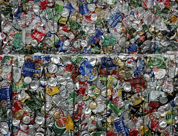 Lattine riciclate — Foto Stock