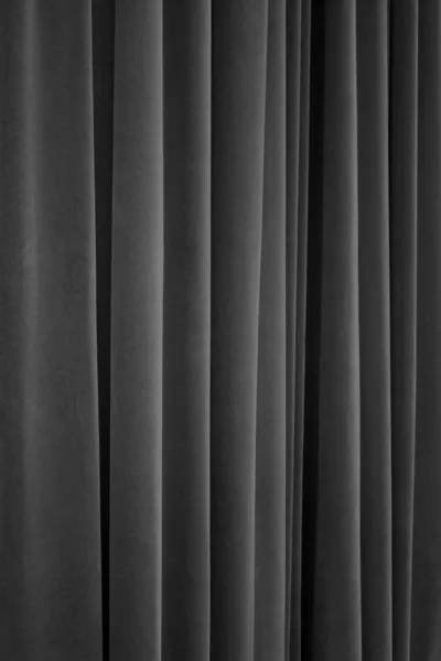 Black Theater Velvet Curtain — Stock Photo, Image
