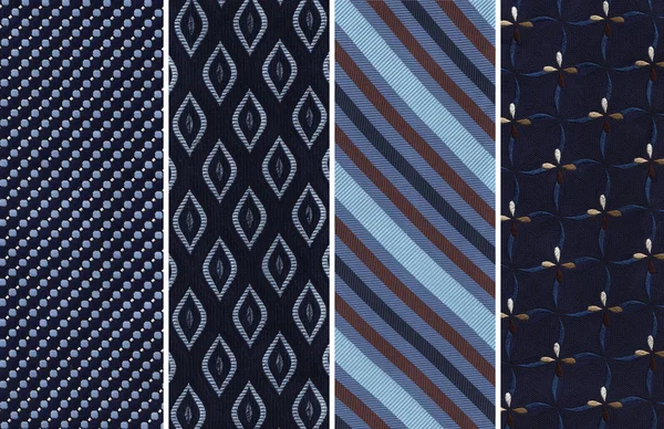 Blue Textile Swatches — Stock Photo, Image
